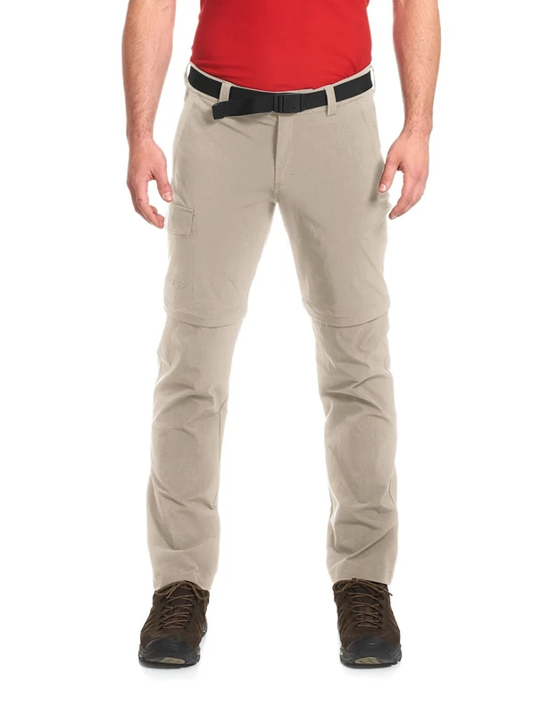 maier sports Men's Torid Slim Zip Trousers, Men, Hose Torid Slim Zip, feather grey, XXXL