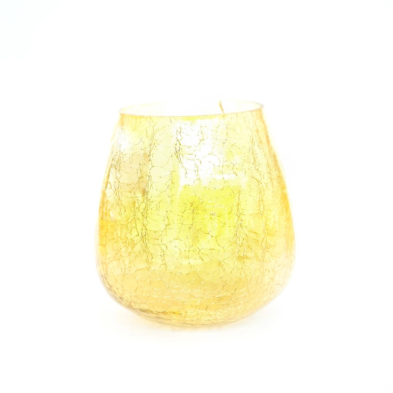 Insideretail Wedding/Event Pack Vase/Candle Holder, Glass, Gold, 14 cm, Set of 18 - Image 1