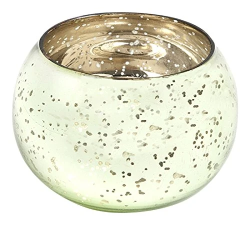 Insideretail Wedding Tea Holders: Mercury Glass Round Votives-Light Green-6cm x 6cm, Set of 48, 6 x 5 x 6 cm