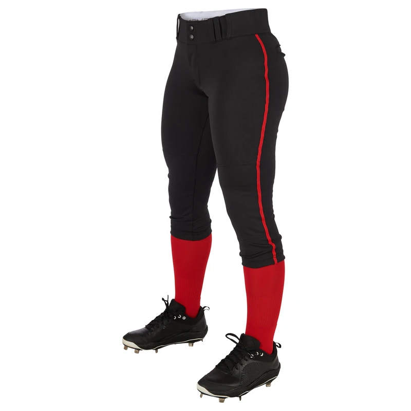 Champro Women's Tournament Low Rise Softball Pants with Side Piping - Image 1