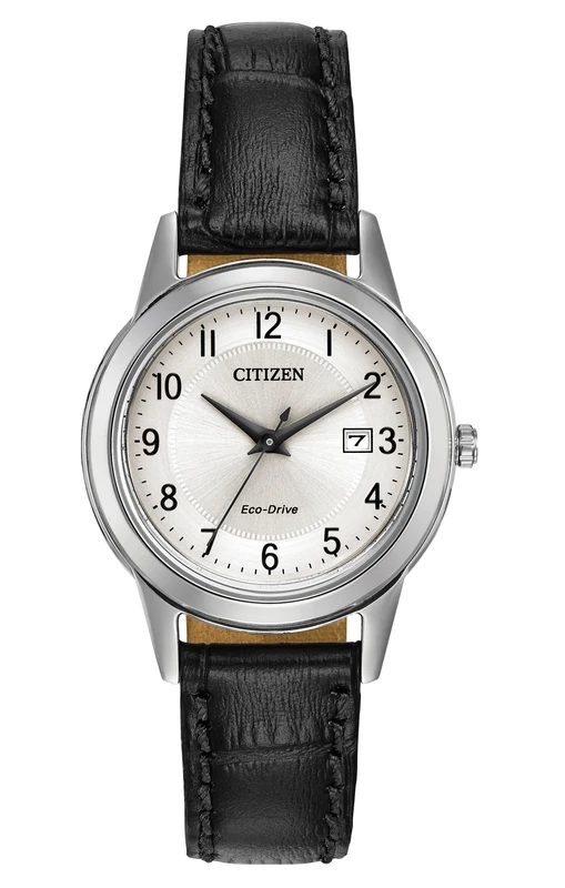 Citizen FE1081-08A Solar Powered Women's Watch - Black Leather