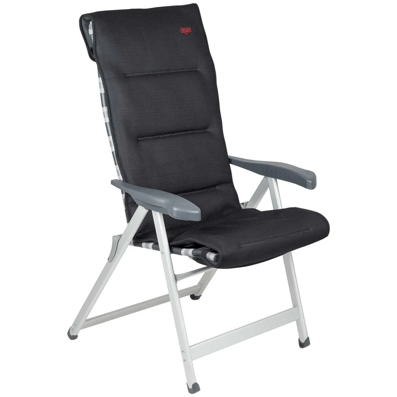 Crespo - Chair cover - Air-Deluxe - 128x53 cm - Black/Grey