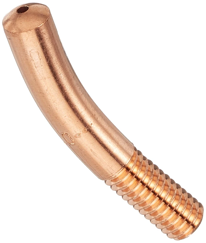 Abicor Binzel 140.D476.10 Contact Tip for Welding Torch, E-Cu, M6 Thread Size, 1.0 mm Wire Diameter, 6 mm Diameter, 40 mm Length (Pack of 10)