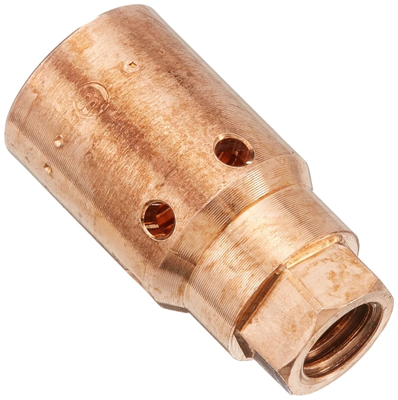 Abicor Binzel 142.0133.10 Copper Contact Tip Holder for Welding Torch, M6 x M10 x 1 Thread Size, 23.2 mm Length (Pack of 10)