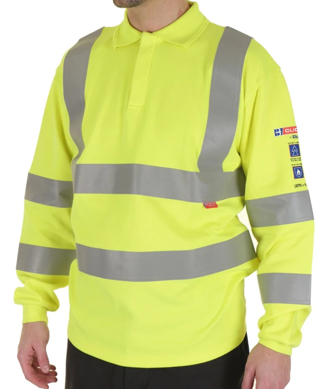 CLICK ARC COMPLIANT HI VIZ POLO 5XL