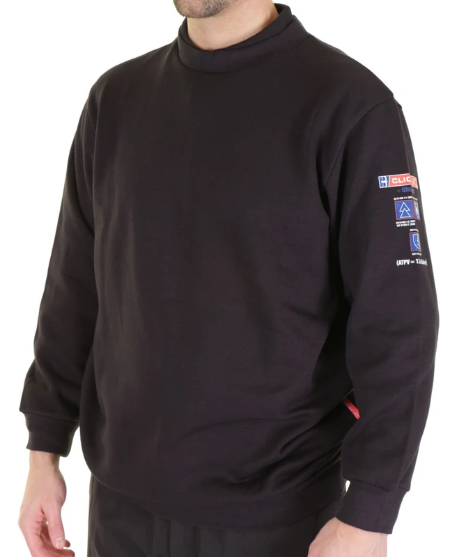CLICK ARC COMPLIANT S/SHIRT NAVY LGE - Image 1