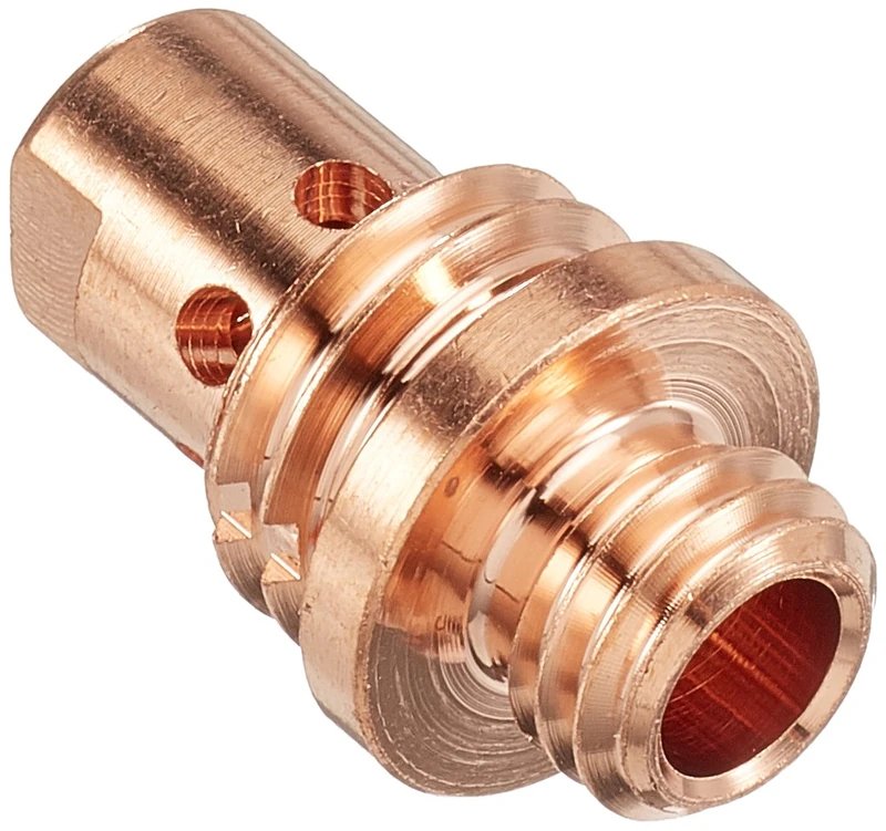 Abicor Binzel 142.0171 Copper Contact Tip Holder for Welding Torch, M6 x M10 Thread Size, 25.5 mm Length (Pack of 10)