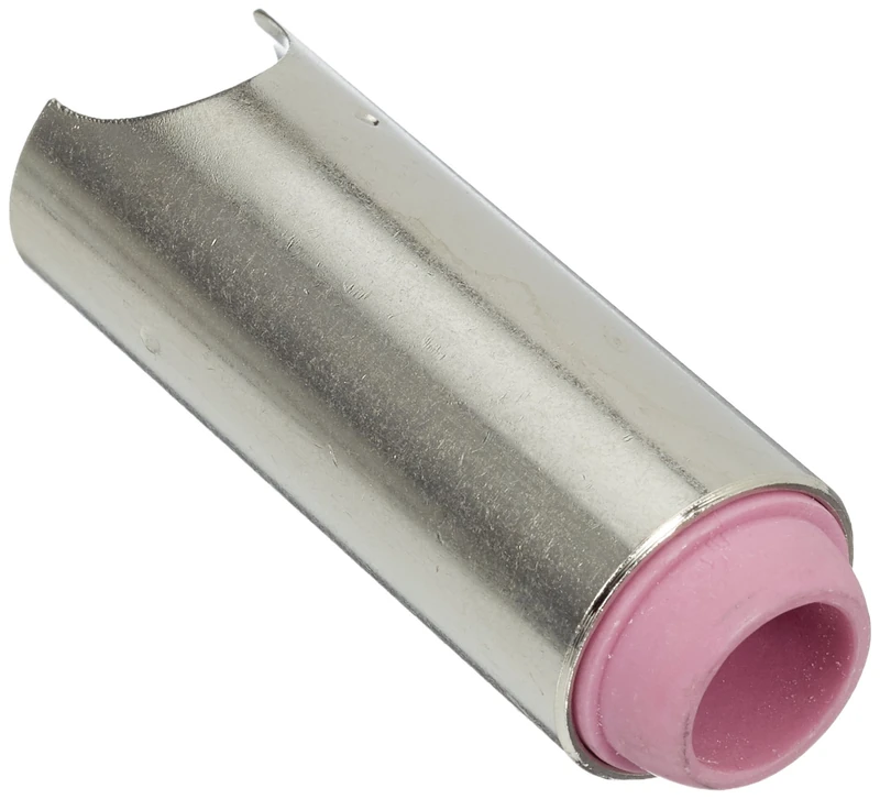 Abicor Binzel 701.0129 Ceramic Gas Nozzle with Metal Shield, 55 mm Length, 12.5 mm Diameter, No. 8 Size (Pack of 10)