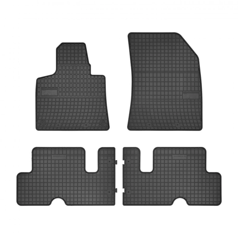DBS 1765874 Rubber car floor mat - custom made - 4 pieces - high quality rubber -odourless - anti-slip - raised edges - steering wheel left