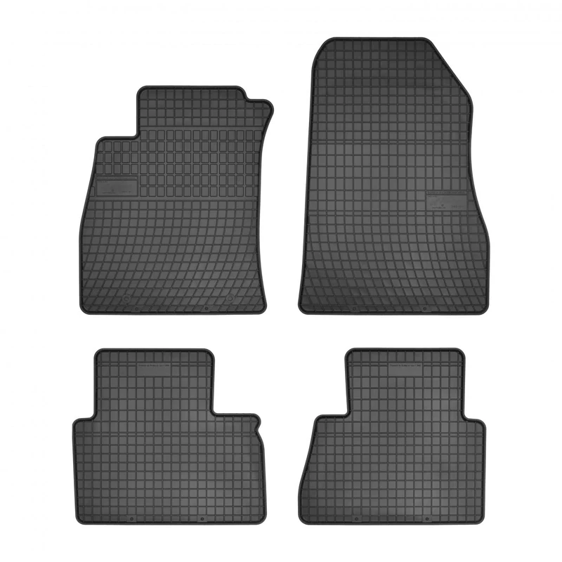 DBS 1765898 Rubber Floor Mat Car – Made to Measure Car Floor Mats – Set of 4 Rubber – Odourless – Non-Slip – Raised Edges