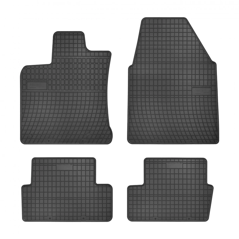 DBS Rubber car floor mat - custom made - 4 pieces rubber -odourless - anti-slip - raised edges - steering wheel left - 1765899