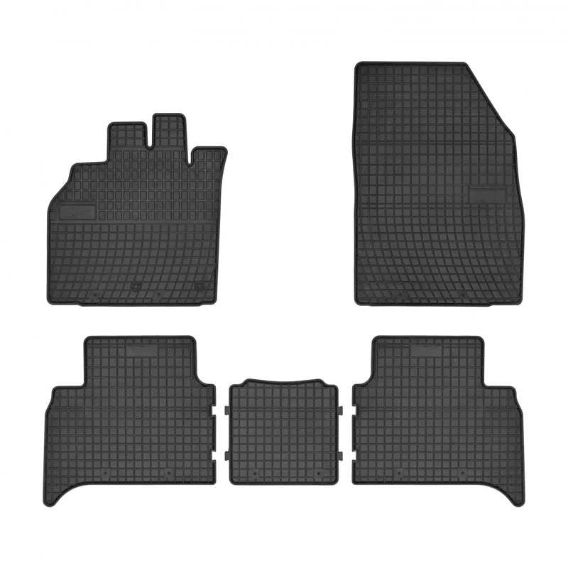 DBS Rubber car floor mat - custom made - 4 pieces rubber -odourless - anti-slip - raised edges - steering wheel left - 1765921