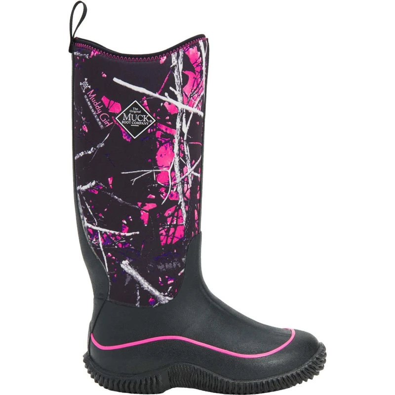 Muck Boots Women’s Hale Prints (Camo) Wellington Boots, Black (Black / Muddy Girl Camo), 8 UK 42 EU