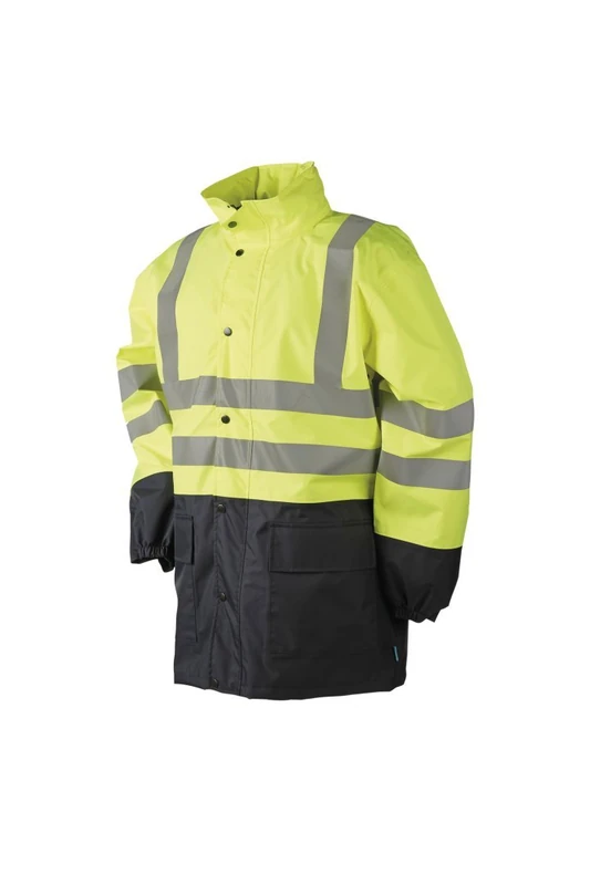 SIOEN 798ZA2X98278S Belvill rain jacket, Small, Hi-Vis Orange/Navy - Image 1