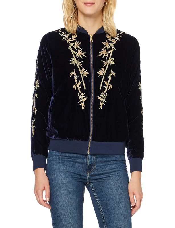 Little White Lies London Women's Airy/901 Long Sleeve Jacket, Blue (Navy), 6 (Manufacturer Size:XX-Small)