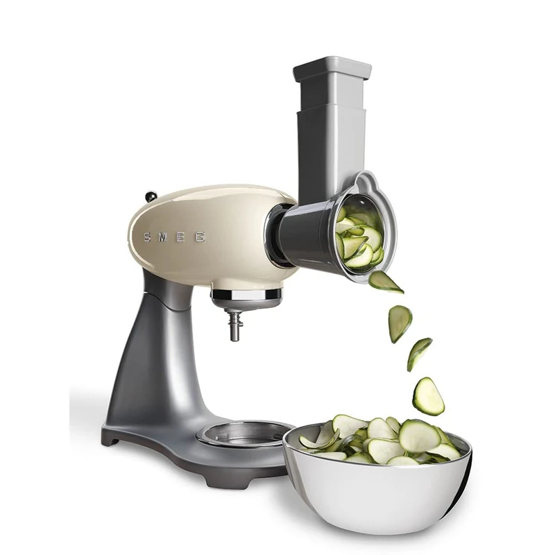 SMEG SMSG01 Multifunctional Accessory for Grating and Slicing Vegetables, Hard Cheese, Chocolate, and Much More, For Stand Mixers - Image 1