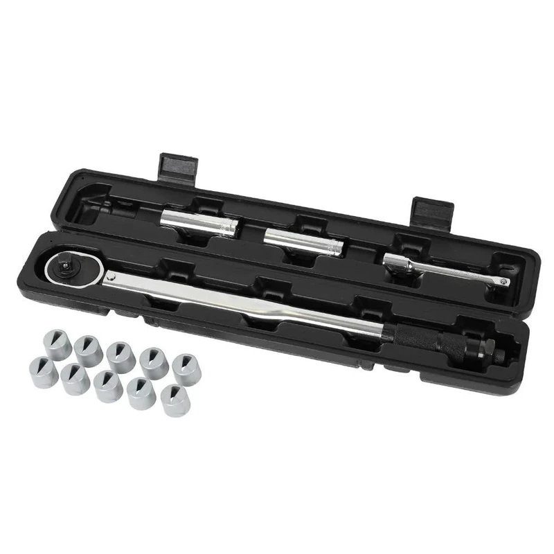 Milenco Caravan Wheel Torque Wrench Safety Set + 20 Wheel Nut Indicators - Image 1