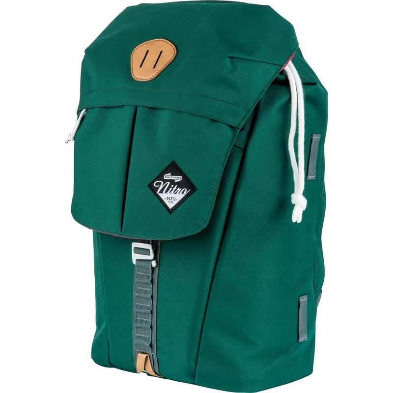 Nitro Cypress sportiver Daypack Rucksack für Uni & Freizeit, Streetpack mit gepolstertem 15“ Wide Laptopfach & Seesacktunnelverschluss, Überschlagdeckel, Ponderosa, 28 L , 42 cmx28 cmx16 cm, 680g