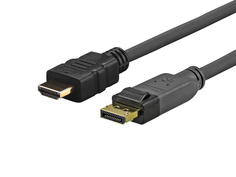 vivolink prodphdmi4 K15 Cable DisplayPort – DisplayPort Cable (DisplayPort, HDMI, MALE, Male, Gold, Black)