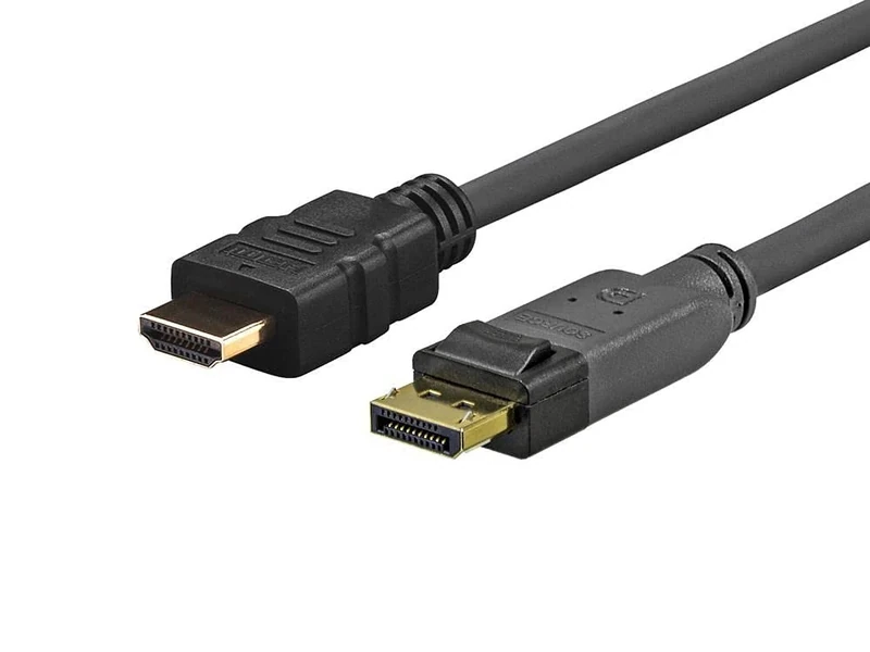 vivolink 2.0 m DisplayPort – HDMI 2 m DisplayPort HDMI Black – Video Cable Adapters (2 m, DisplayPort, HDMI, MALE, Male, Gold)