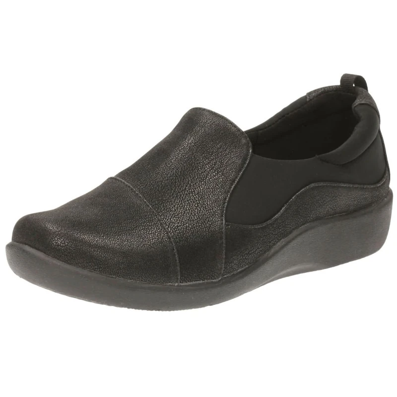 Clarks Women's Sillian Paz low-top SHOES ,Black ,4 UK