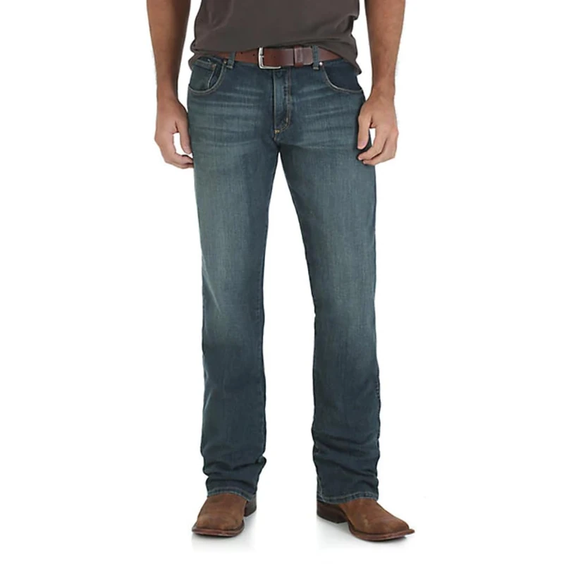 Wrangler Men's Retro Slim Fit Straight Leg Jean, Bozeman, 35W x 32L