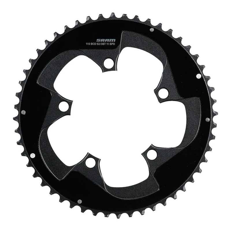 SRAM CRING ROAD RED 11S 50T 110 AL5 BTBLK