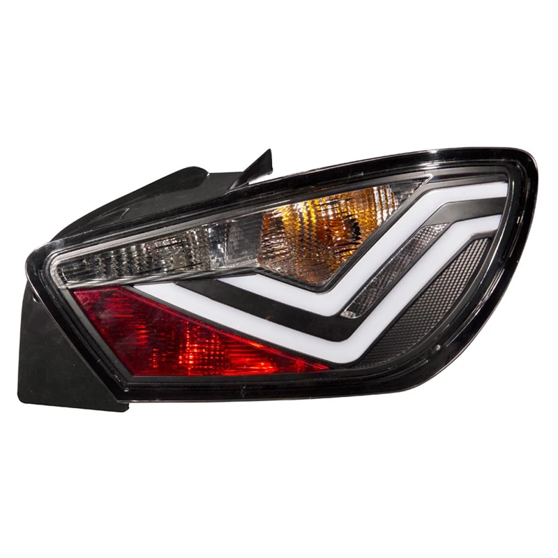 AutoStyle Set LED Tail Lights compatible with Seat Ibiza 6J SC 3-doors 2008- - Black