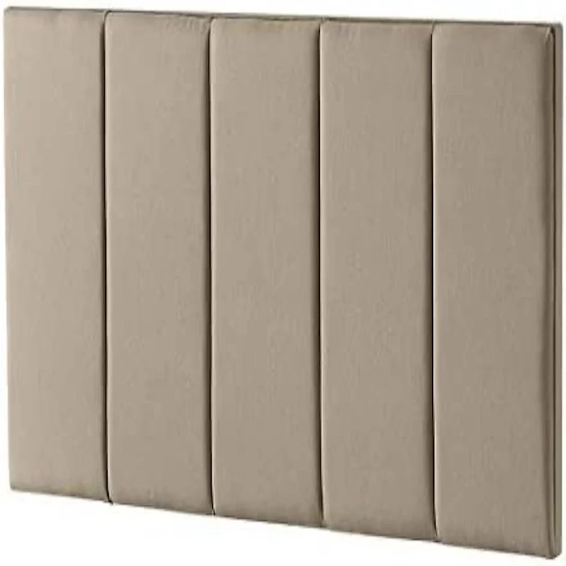 Silentnight Brescia Upholstered Headboard, Sandstone Fabric, Double