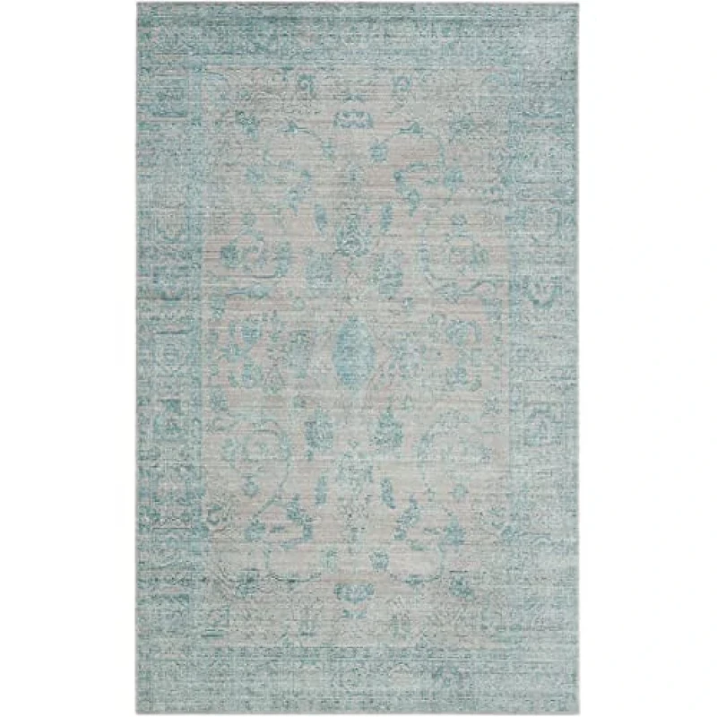 Safavieh Craft Art-Inspired Indoor Woven Rectangle Area Rug, Valencia Collection, VAL103, in Blue / Multi, 152 X 244 cm for Living Room, Bedroom or Any Indoor Space