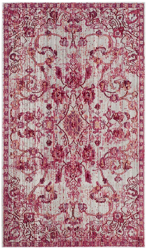 Safavieh Craft Art-Inspired Indoor Woven Rectangle Area Rug, Valencia Collection, VAL103, in Fuchsia / Multi, 91 X 152 cm for Living Room, Bedroom or Any Indoor Space