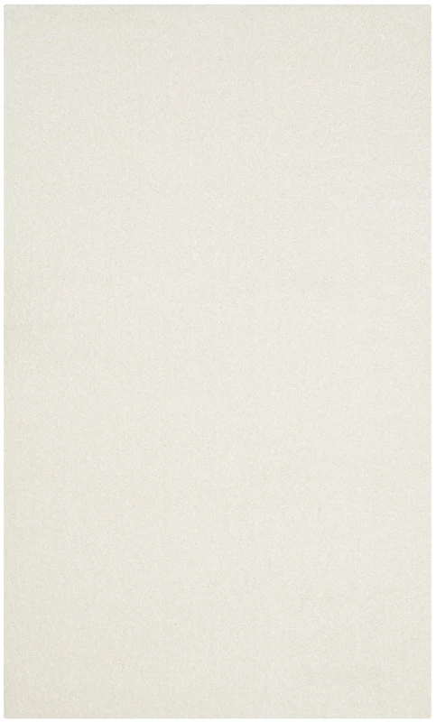 Safavieh Shaggy Indoor Woven Rectangle Area Rug, Velvet Collection, VSG169, in White, 91 X 152 cm for Living Room, Bedroom or Any Indoor Space