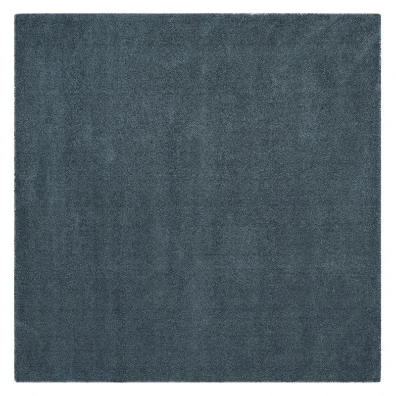 Safavieh Shaggy Indoor Woven Rectangle Area Rug, Velvet Collection, VSG169, in Light Blue, 155 X 229 cm for Living Room, Bedroom or Any Indoor Space