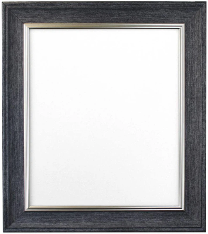 FRAMES BY POST Photo Frame, Charcoal, 30" x 20" Bevelled - Image 1