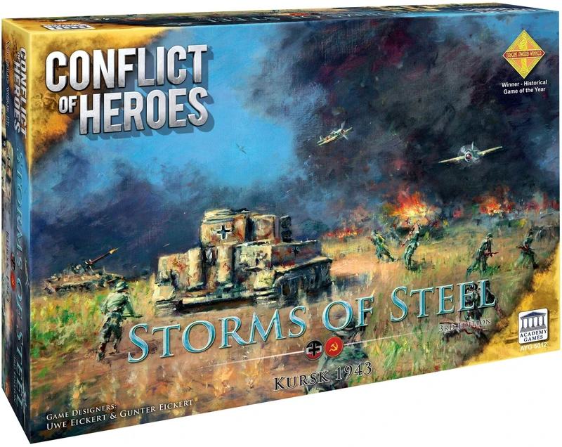 Academy Games | Conflict of Heroes Storms of Steel 3rd Edition | Board Game | Ages 14 And Up | 2-4 Players | English Version
