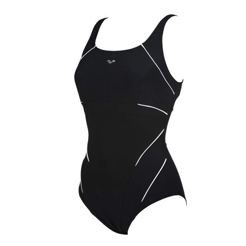 Arena Bodylift Women Jewel C-Cup Swimsuit, Womens, arena Damen Bodylift Badeanzug Jewel C-Cup, black / white, 36 UK