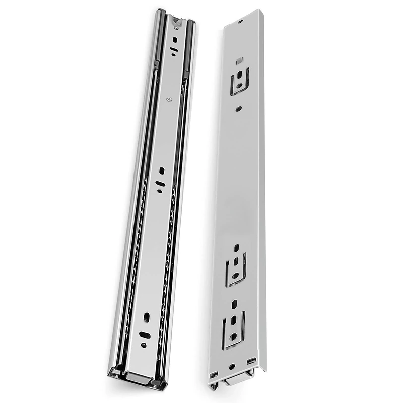 Gobrico 22-inch 100 Lb. Full Extension Ball Bearing Drawer Slides Soft Close Rail Runners Heavy Duty 5Pair