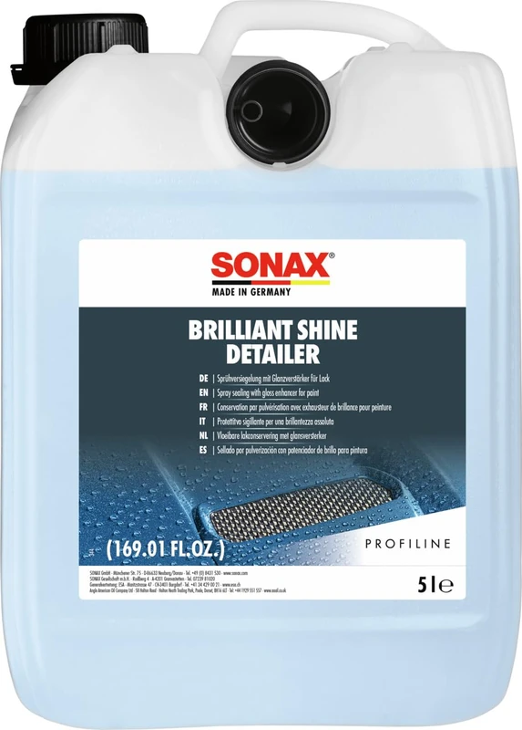 SONAX Profiline BrilliantShineDetailer (5 Litre) cleans slightly soiled surfaces gently and thoroughly, without scratches | Item-No. 02875000