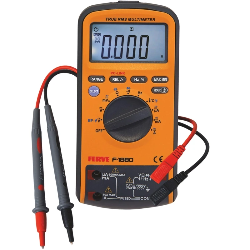 FERVE f-1880 Digital Multimeter with USB Connection