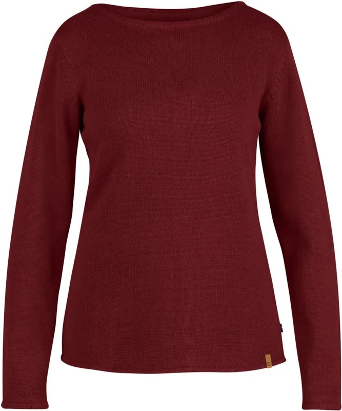 Fjällräven Kiruna Women's Knitted Pullover, Womens, Kiruna, Ox Red