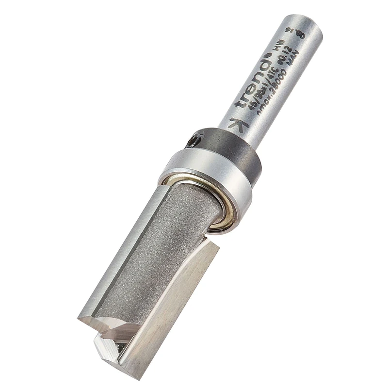 Trend Professional Profiler, 12.7mm Diameter, 32mm Cut Length, 1/4 Inch Shank, Bearing Guided, Tungsten Carbide Tipped, 46/96X1/4TC