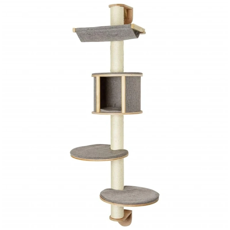 Kerbl Dolomit Tofana Wall-Mounted Cat Tree, 168 x 75 cm, Grey