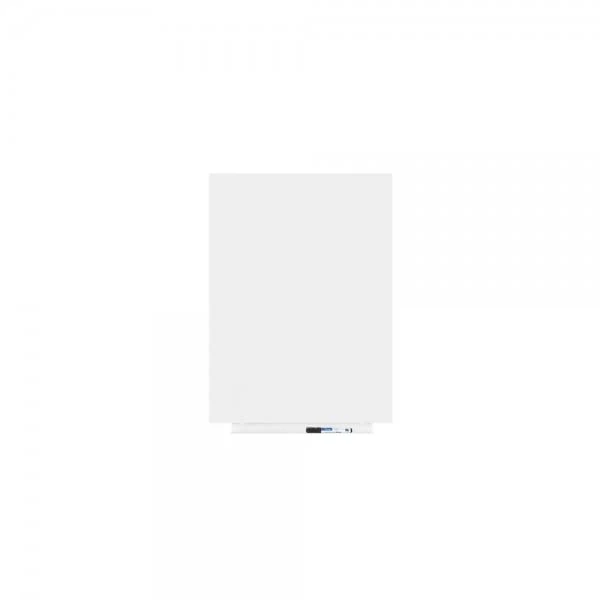 Rocada Frameless Whiteboard | Dry Wipe Clean and with Pen Tray | Magnetic Whiteboard | 55x75 cm [White]