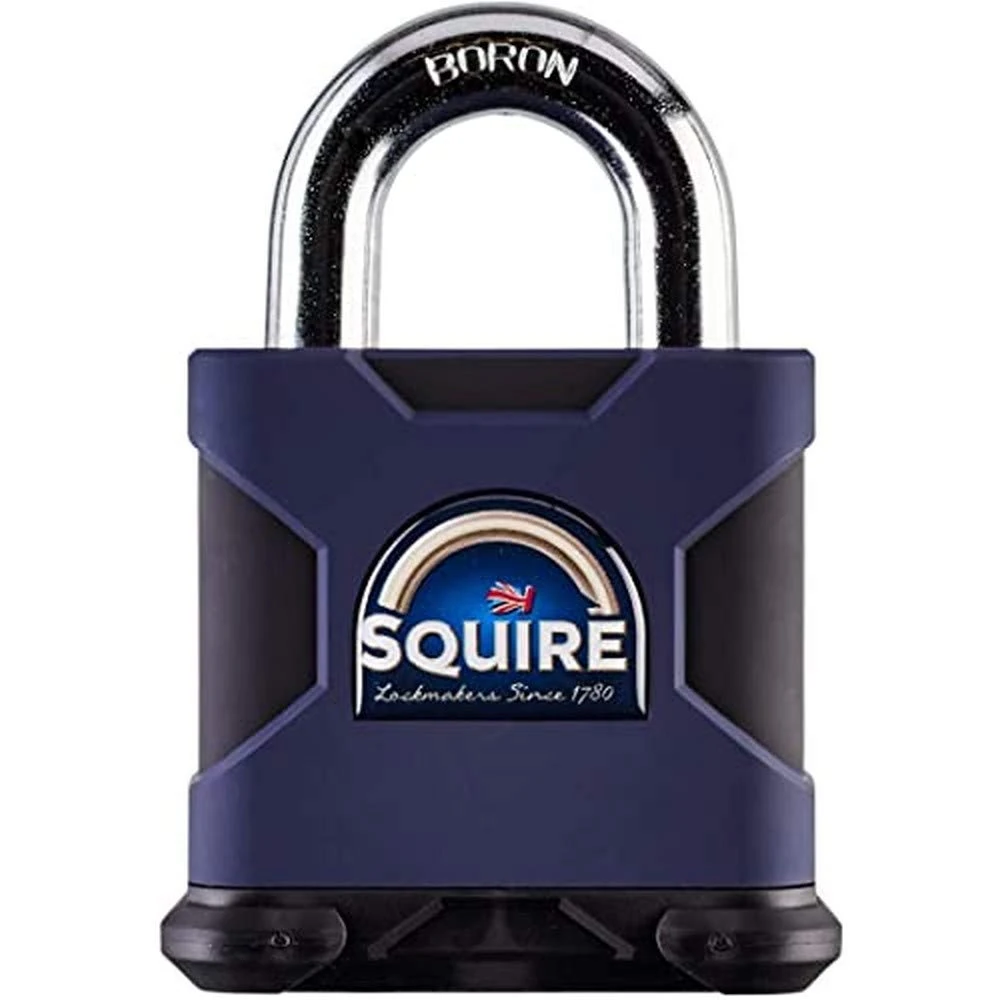 Henry Squire Stronghold 6 Pin S Cylinder Open Shackle Steel Padlock, 80 mm (Length)