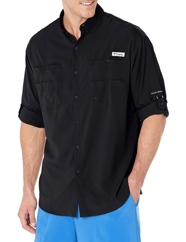 Columbia Men's Tamiami 2 Long Sleeve Shirt, Long Sleeve Shirt, Cool Grey, X-Small