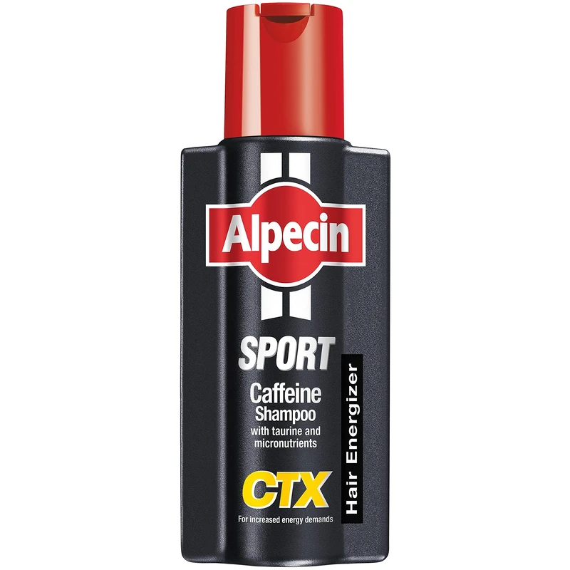 Alpecin Sport Caffeine Shampoo CTX with Taurine 250ml | Natural Hair Growth for Men | Energizer for Strong Hair | Hair Care for Men Made in Germany