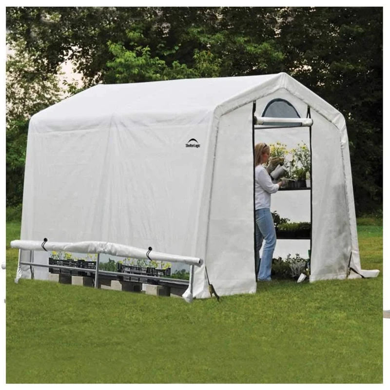 Rowlinson Shelterlogic 8x8 Peak Style Greenhouse