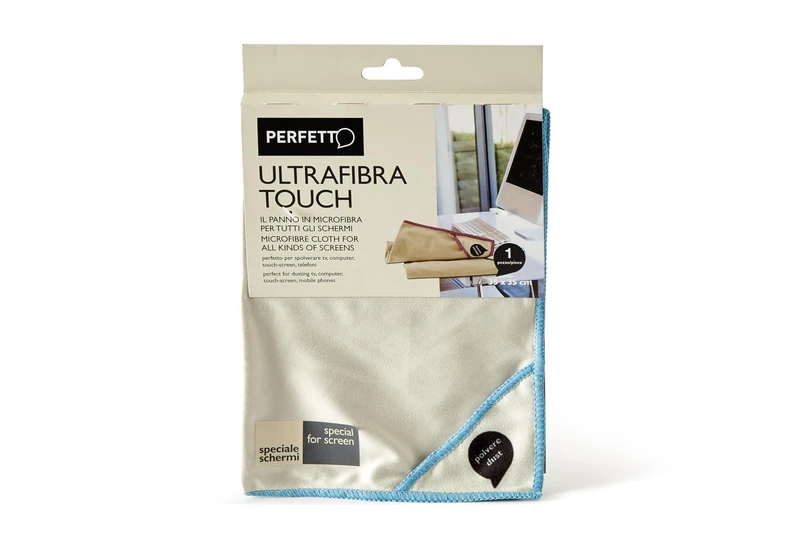 Perfetto Ultrafibra Touch Microfibre Cloth - Screens - Dimension- 35 x 35 Cm.