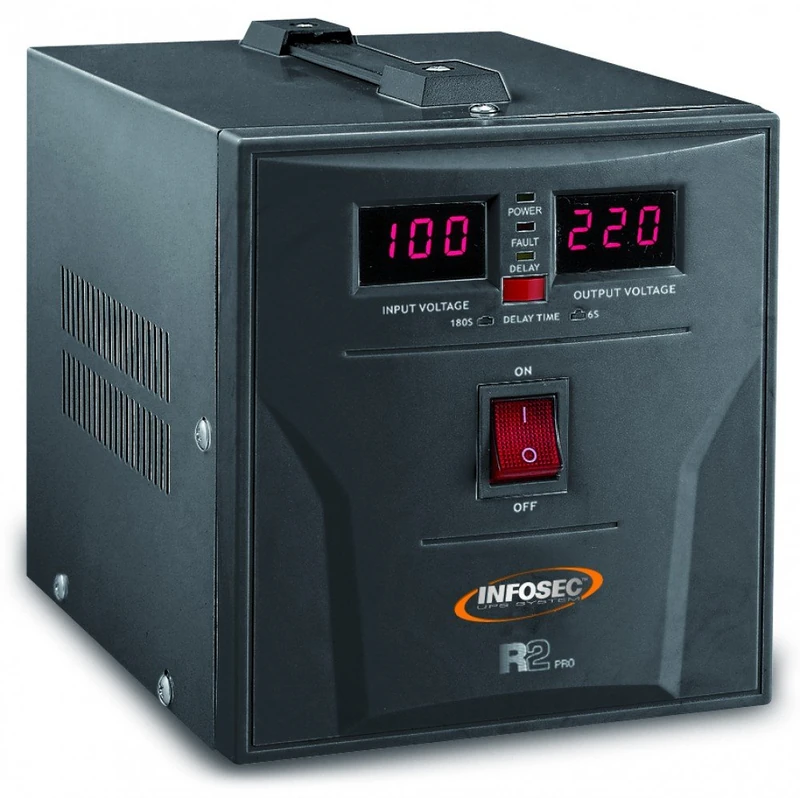 Infosec R2 Pro 1000 CE RoHS – VOLTAGE REGULATOR 1500 VA