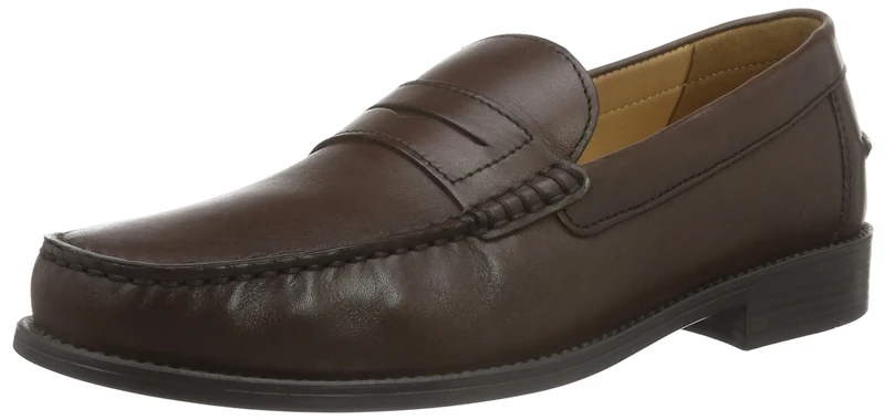 Geox Men's U New Damon B Moccasins, Dk Brown, 12 UK
